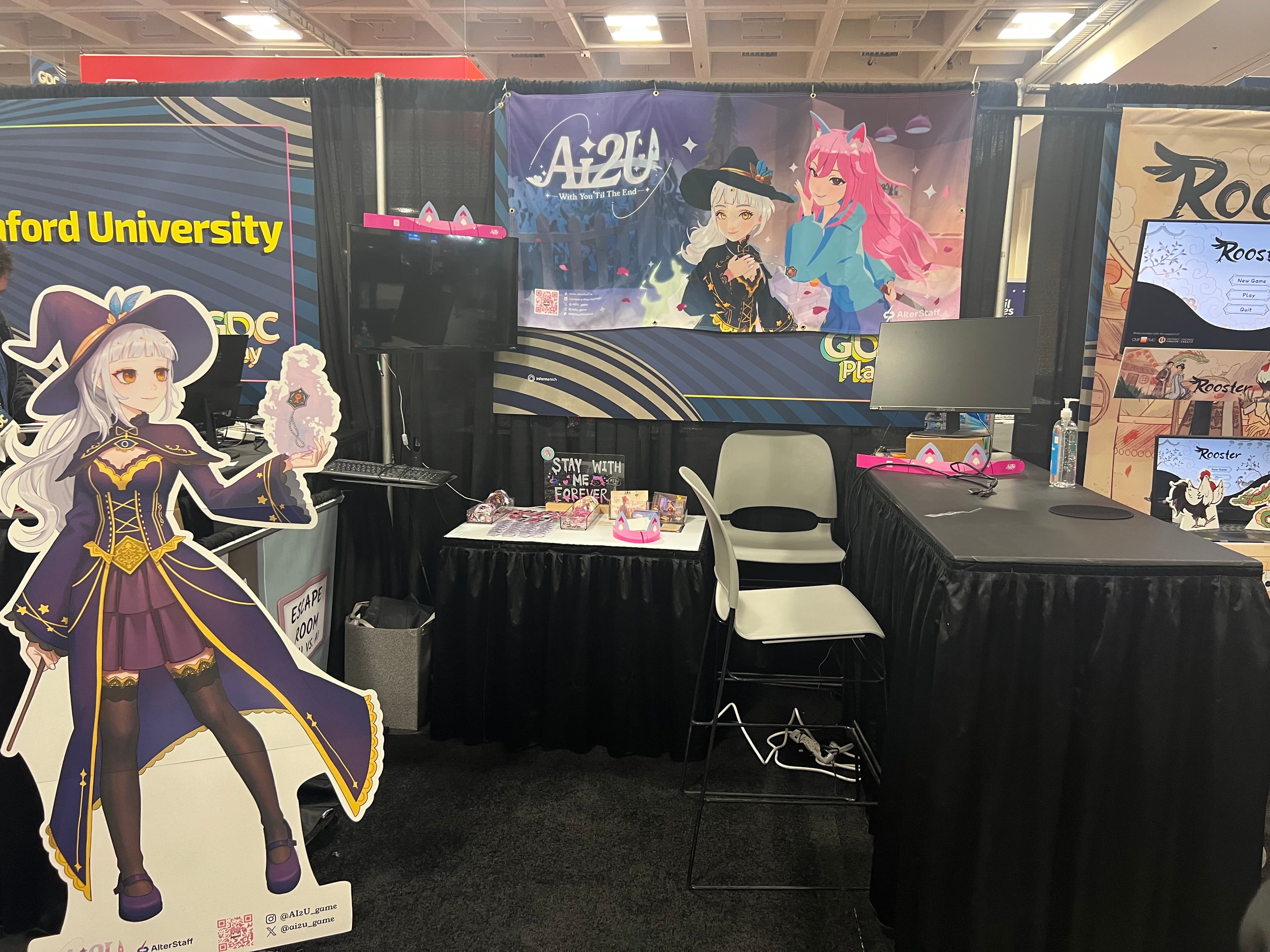 The first AI2U booth at GDC Play 2024